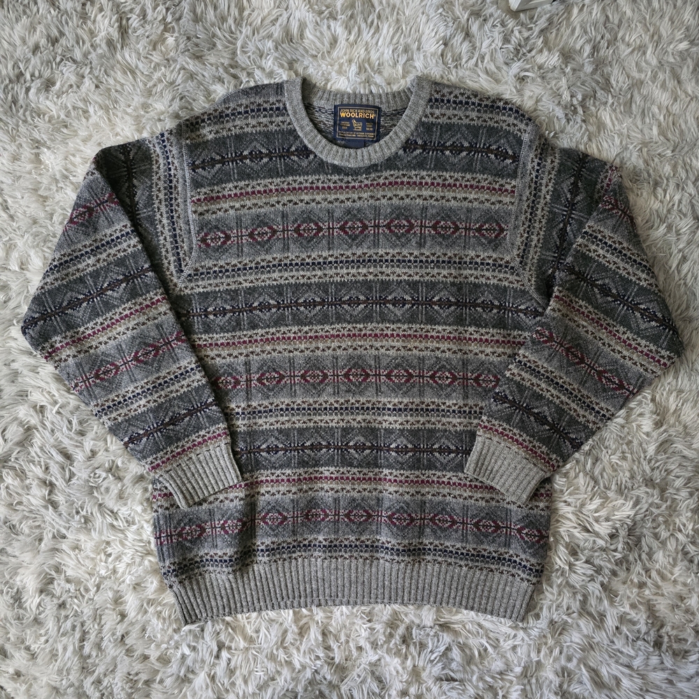Vintage Woolrich Grey Heather Crewneck Sweater - Size Large
